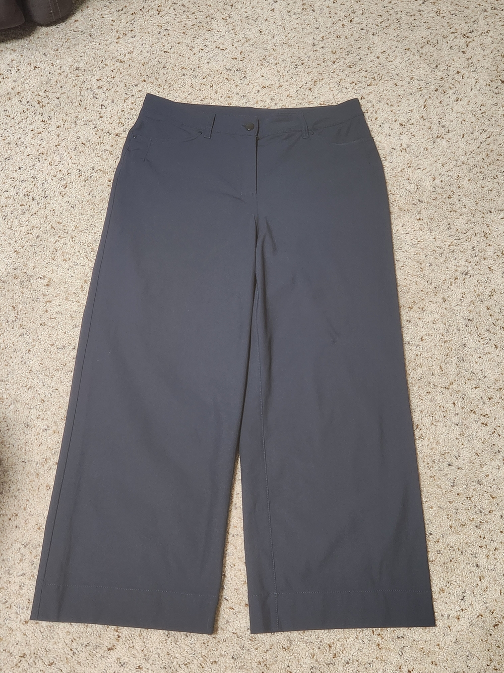 Lululemon City Sleek 5-Pocket Wide-Leg Crop Pants True Navy Size 31
